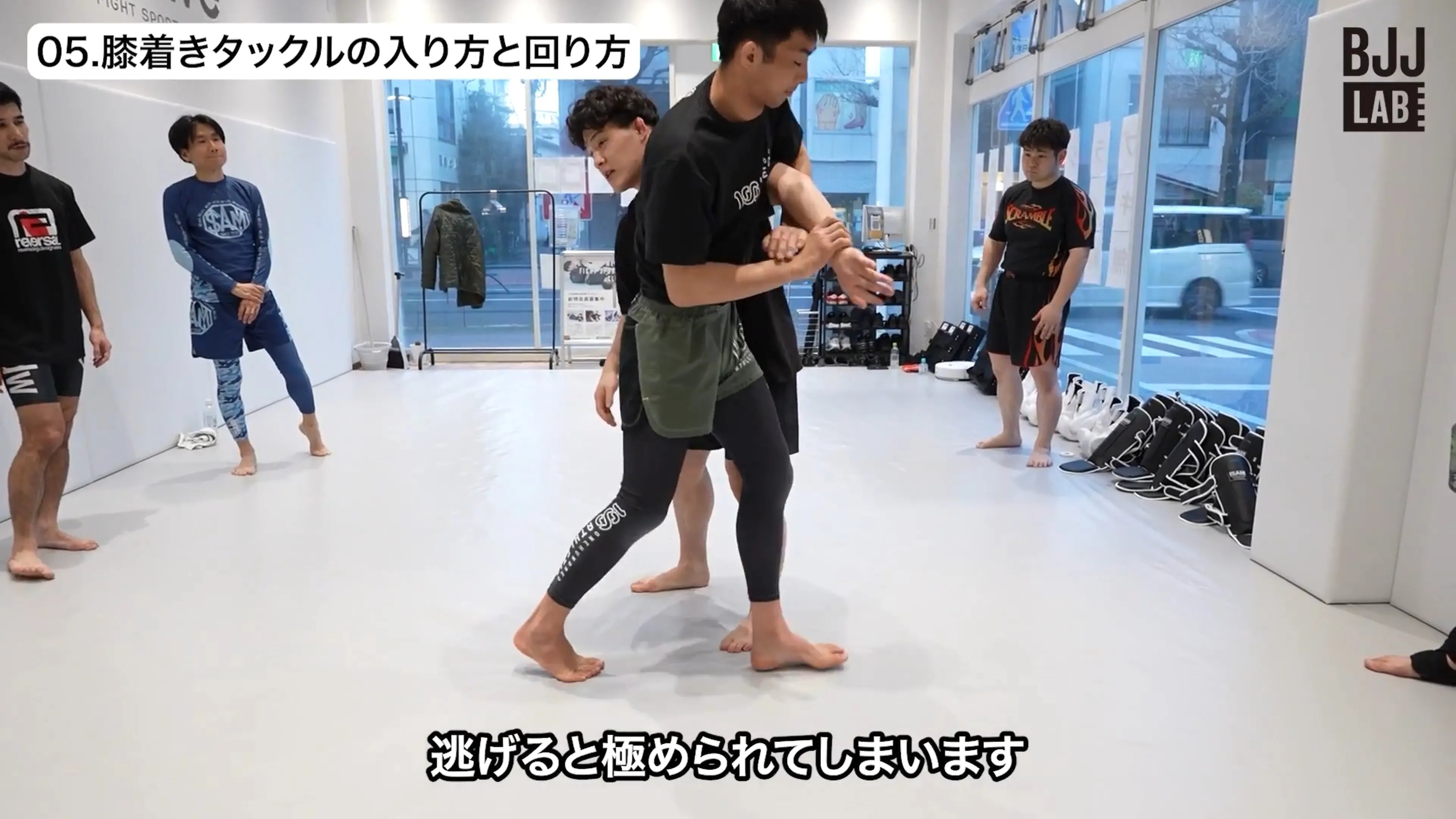 グラップリングにアジャストした両足&片足タックル|安楽龍馬