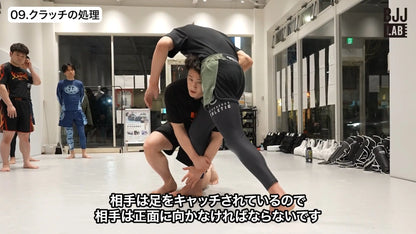 グラップリングにアジャストした両足&片足タックル｜安楽龍馬