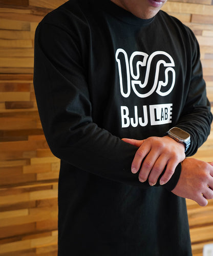 BJJ LAB × 100A HEAVYWEIGHT L/S TOP_Black